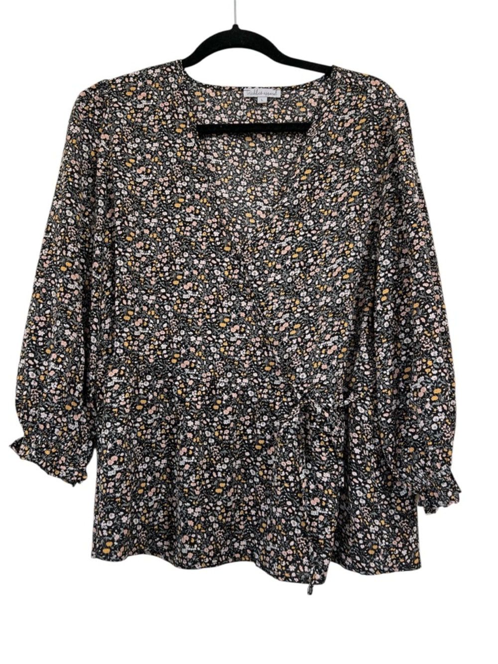 Wishlist Apparel Floral Wrap Top